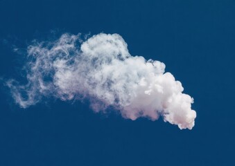 Naklejka premium High-Quality Abstract Smoke Pattern Rising Against Black Background for Modern Digital Marketing and Creative Professional Content Inspiring Calm Focus