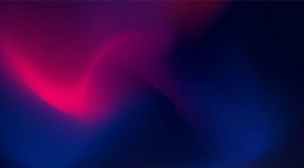 Abstract gradient background features flowing shades of vibrant pink merging into deep, contrasting tones of dark blue and purple creating a mesmerizing, dynamic effect