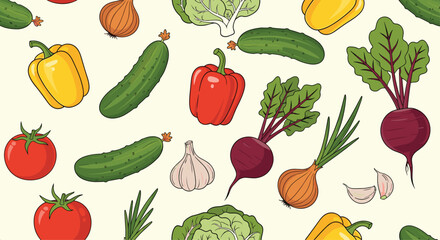 A vibrant collection of fresh vegetables for healthy eating.