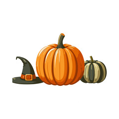 Halloween pumpkin illustration design