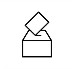 Election and Voting set of web icons in line style. Political campaign, president election, candidate rating, government, debate, ballot, democracy, and voting symbols. Outline vector illustration.