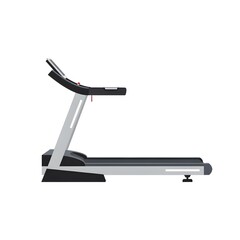 Modern Fitness Treadmill Vector Illustration for Cardio Workouts and Home Gym Exercise