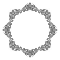 Scandinavian symbol with runes vector illustration