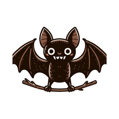 Halloween bat illustration design