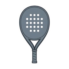 Padel sports racket equipment for dynamic court game play illustration