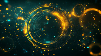 Abstract digital background featuring layered circles and geometric patterns, perfect for technology, futuristic design, UI, and modern graphic projects.