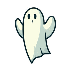 Halloween ghost illustration design