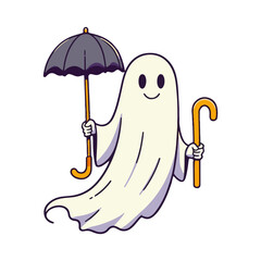 Halloween ghost illustration design