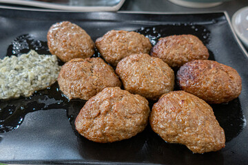 Korean beef and pork are minced to make tteokgalbi