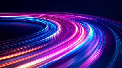 3D rendered futuristic gradient with multicolored neon speed trails, glowing stripes, and dynamic movement, perfect for digital backgrounds, tech designs, and motion graphics.