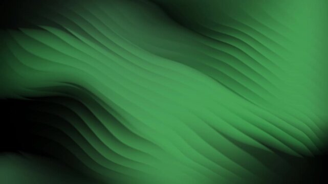 Wavy abstract green pattern with black shadowing suitable for modern backgrounds, website designs, digital art