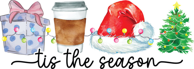 Christmas T-shirt Design, 'Tis the season 
