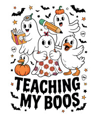 Teaching My Boos Halloween Teacher Shirt