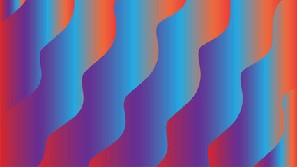 Abstract colorful geometric wave pattern vector for wallpaper design