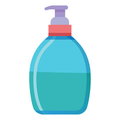 Vector of Wash bottle on white background