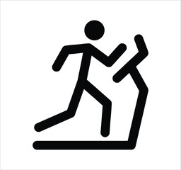 Man standing, walking, and running icon set. People symbols showing person in motion and posture. Human figure standing, walking, and running poses. Outline vector illustration.