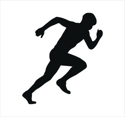 Man standing, walking, and running icon set. People symbols showing person in motion and posture. Human figure standing, walking, and running poses. Outline vector illustration.