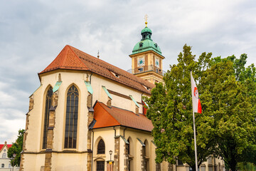 Cathedral of St. John the Baptist in the medieval city of Maribor, Slovenia.