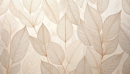 Graceful Leaf Line Pattern