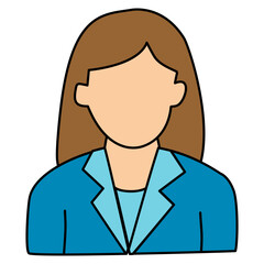 Business Woman Office Character Icon