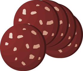 Illustration of Sliced Bologna Sausage