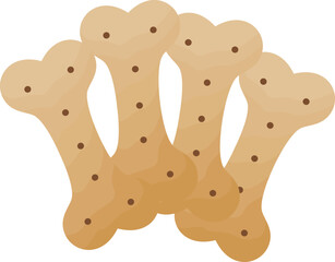 bone dog food illustration