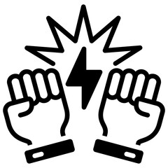 Obraz premium Fight Icon