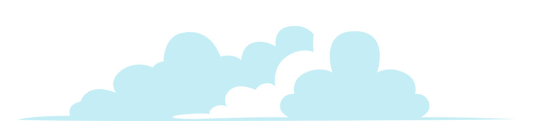 cloud sky sample flat illustration design