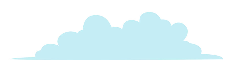 cloud sky sample flat illustration design