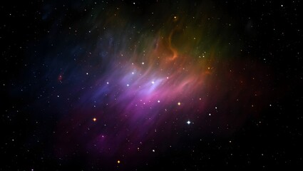 Cosmic galaxy background with stars and nebula glow