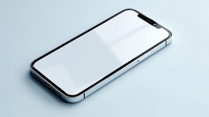 Modern smartphone isolated on white background.