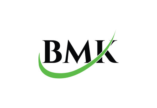 BMK Letter Modern  Monogram Logo | Minimal Initials Icon Design.