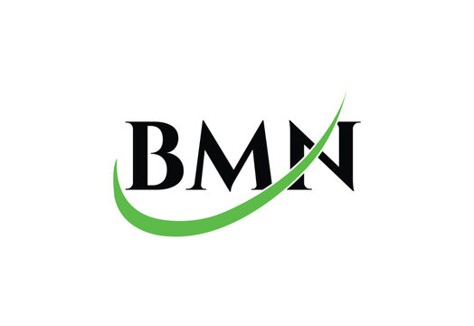 BMN Letter Modern  Monogram Logo | Minimal Initials Icon Design.