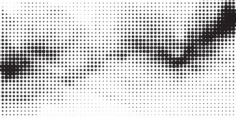 Abstract Halftone Dot Pattern with Varying Density and Contrast.