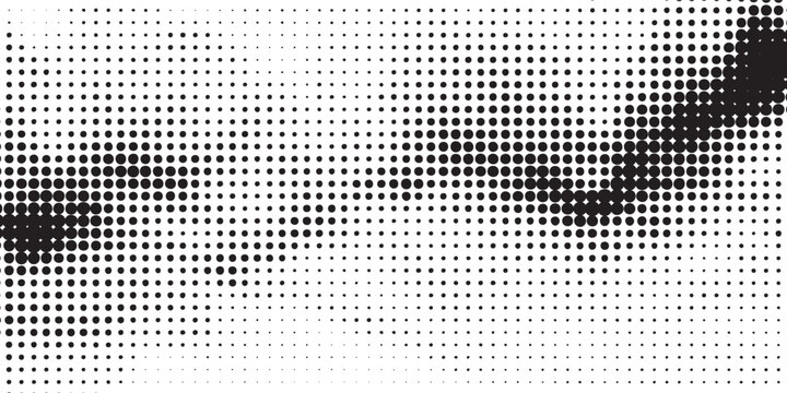 Abstract Halftone Dot Pattern with Varying Density and Contrast.