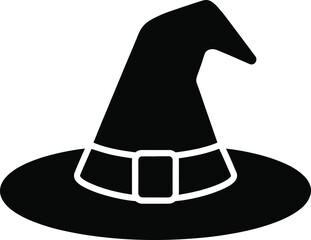 Vector art of witch hat icon