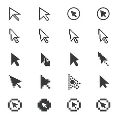 arrow icons set isolated