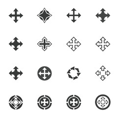 \Arrow icons set. Arrow collection. Simple arrow big set. Collection different Arrows on flat style for web design or interface Vector illustration.
