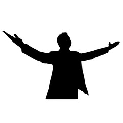 A powerful black-themed concept showing a successful businessman symbolizing achievement and confidence.
