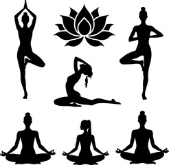 Yoga Silhouette Harmony Bundle