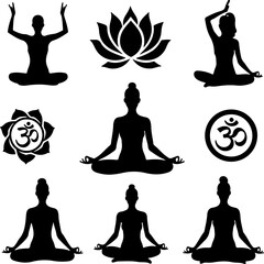 Yoga Silhouette Harmony Bundle