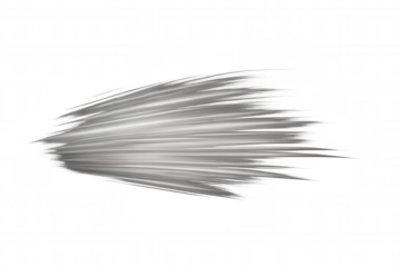 Abstract wind lines creating speed light effect, motion blur streaks for fast movement, transparent background