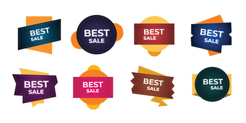 Sale, offer , discount , colorful stickers, tags banners collection template promotion vector design