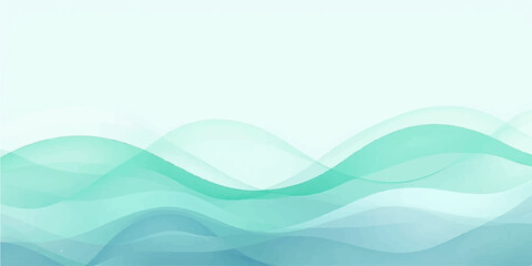 Abstract blue wave background with flowing water design and light patterns