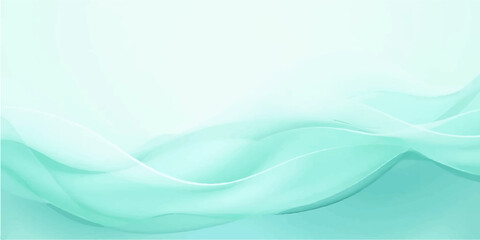 Abstract blue wave background with smooth flowing lines and light gradient design