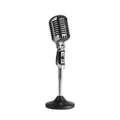 Fototapeta premium Studio microphone isolated on transparent background, Clipart png