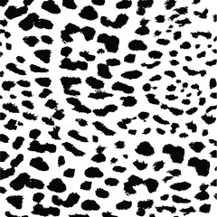 Seamless vector leopard skin print pattern for textile and wallpaper design