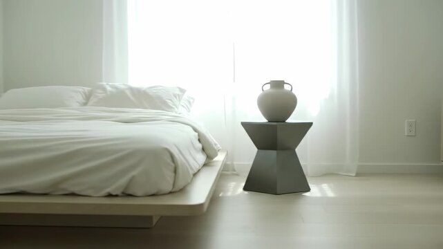 Minimalist Bedroom Design Serene White Aesthetic & D?cor