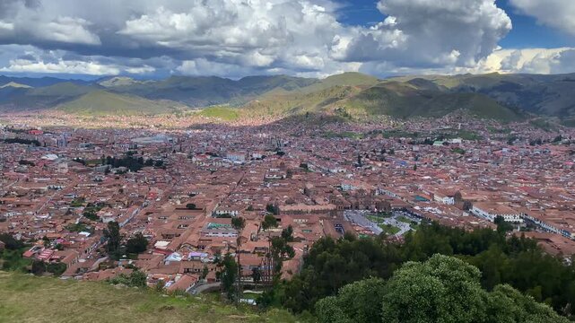 View from Archaeological Complex on Cusco City