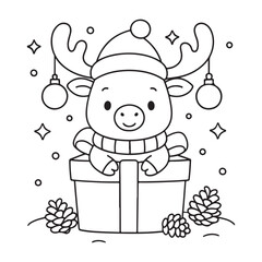 cute candle with holly bold & easy cute christmas coloring page, Whimsical Gingerbread House Coloring Pages for Kids & Adults, Christmas Coloring Pages, bold & easy cozy winter coloring book pages,